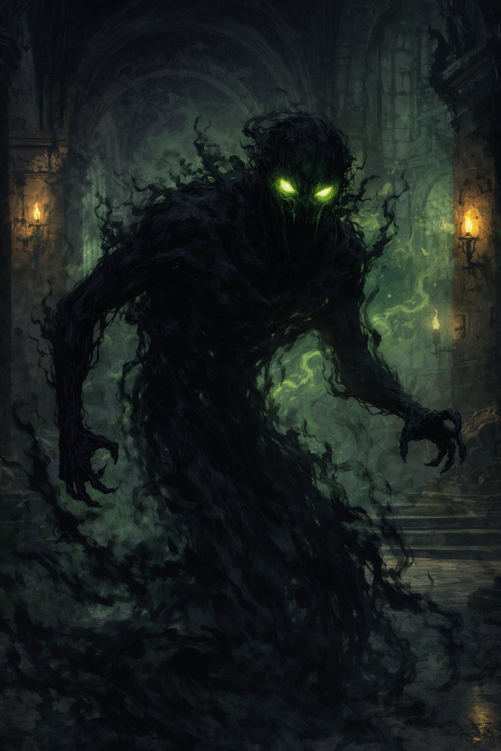 The Shadowborn — dark creature from Raven and Sparrow by MW Newson